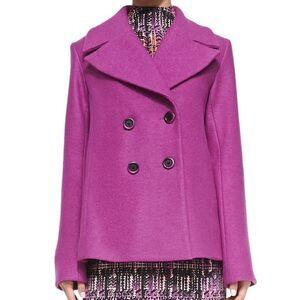 Nanette Lepore Boucle 100% Wool Peacoat XS